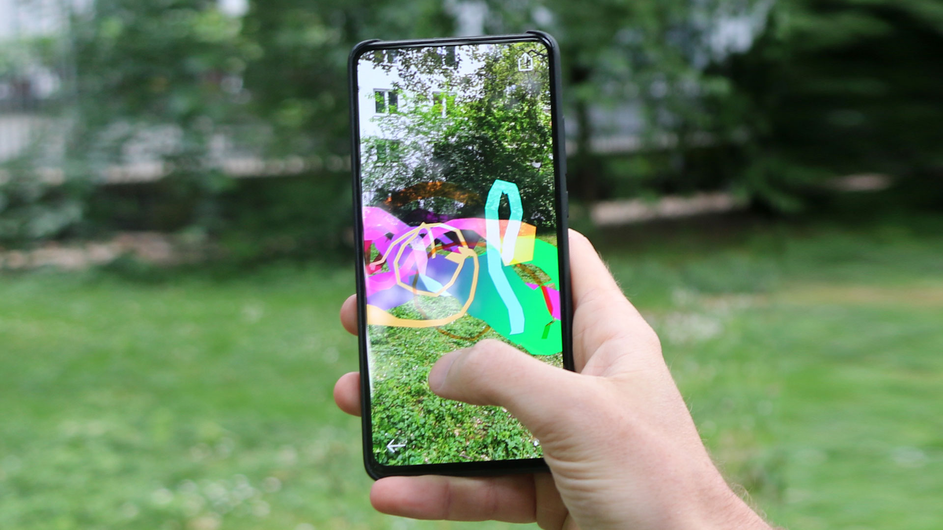 Interaktives Augmented Reality. Anwendung von Lukas Höh.