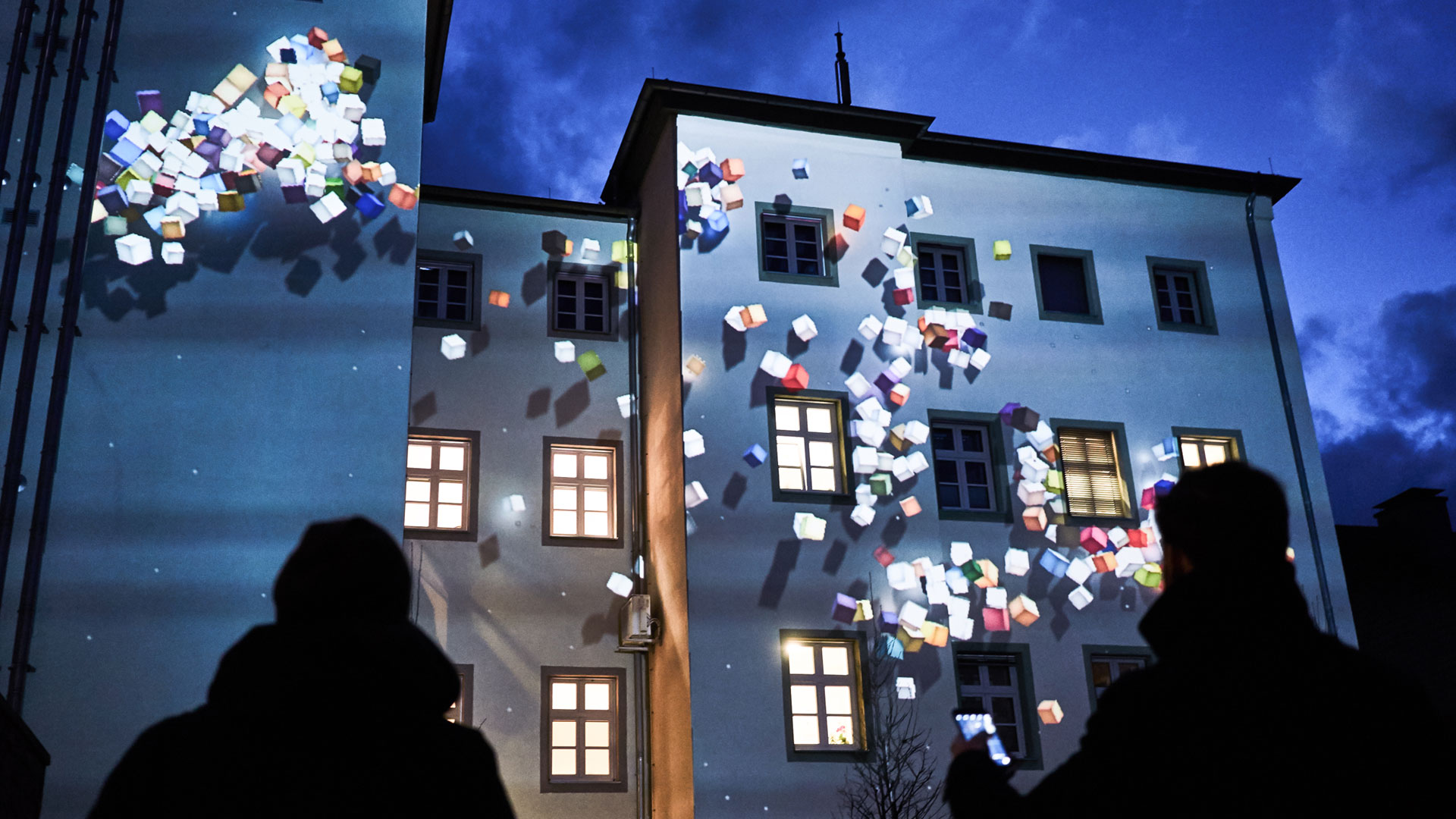 Interaktives Projection Mapping. Anwendung von Lukas Höh.